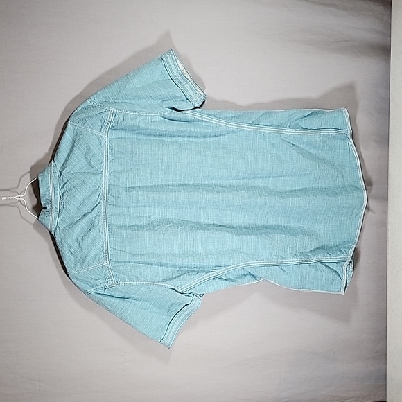 Buckle Black Taylor Fit Men's Short Sleeve Button Up Shirt Size Large - Picture 2 of 3